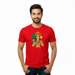 BestyPop Men’s Graphic Print Round Neck T-Shirt- Murugan (170 GSM single jersey)