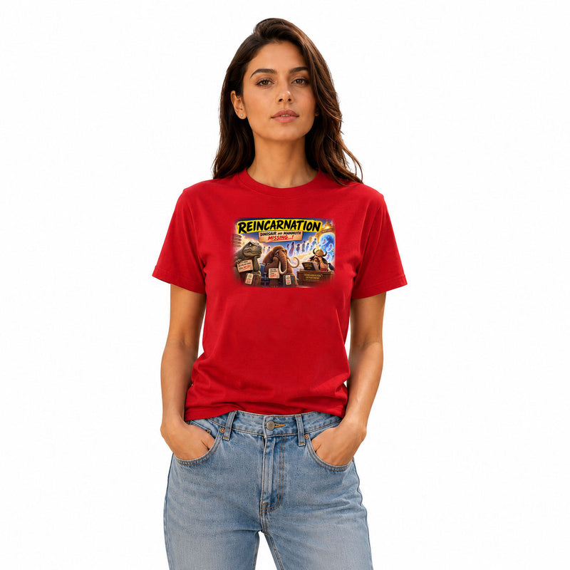 Freethinker | Arif Women's Reincarnation Neck T-Shirt - (170 GSM single jersey)