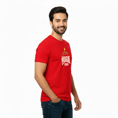 BestyPop Men’s Graphic Print Round Neck T-Shirt- Murugan (170 GSM single jersey)