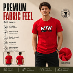 Freethinker | Arif Men's WTN Crew Neck T-Shirt - (170 GSM single jersey)