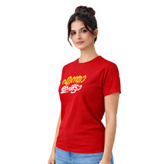 Bestypop Women's Crew Neck t-shirt - എന്താ ഇഷ്ട്ടാ(170 GSM single jersey)