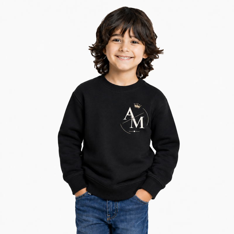 BestyPop Boy’s Graphic Print Round Neck Sweatshirt - AM Designs