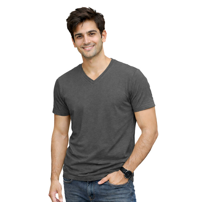 BestyPoP Men’s Plain V-Neck T-Shirt