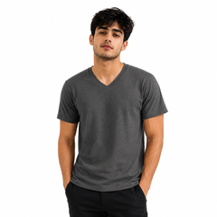 BestyPoP Men’s Plain V-Neck T-Shirt