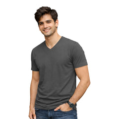 BestyPoP Men’s Plain V-Neck T-Shirt