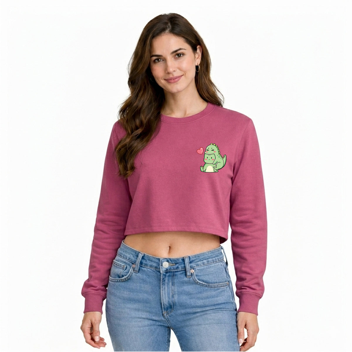 BestyPop Women’s Oversized full Sleeve Crop Top