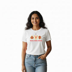 BestyPop Women’s Graphic Print Round Neck T-Shirt-Thirupathi Balaji (170 GSM single jersey)