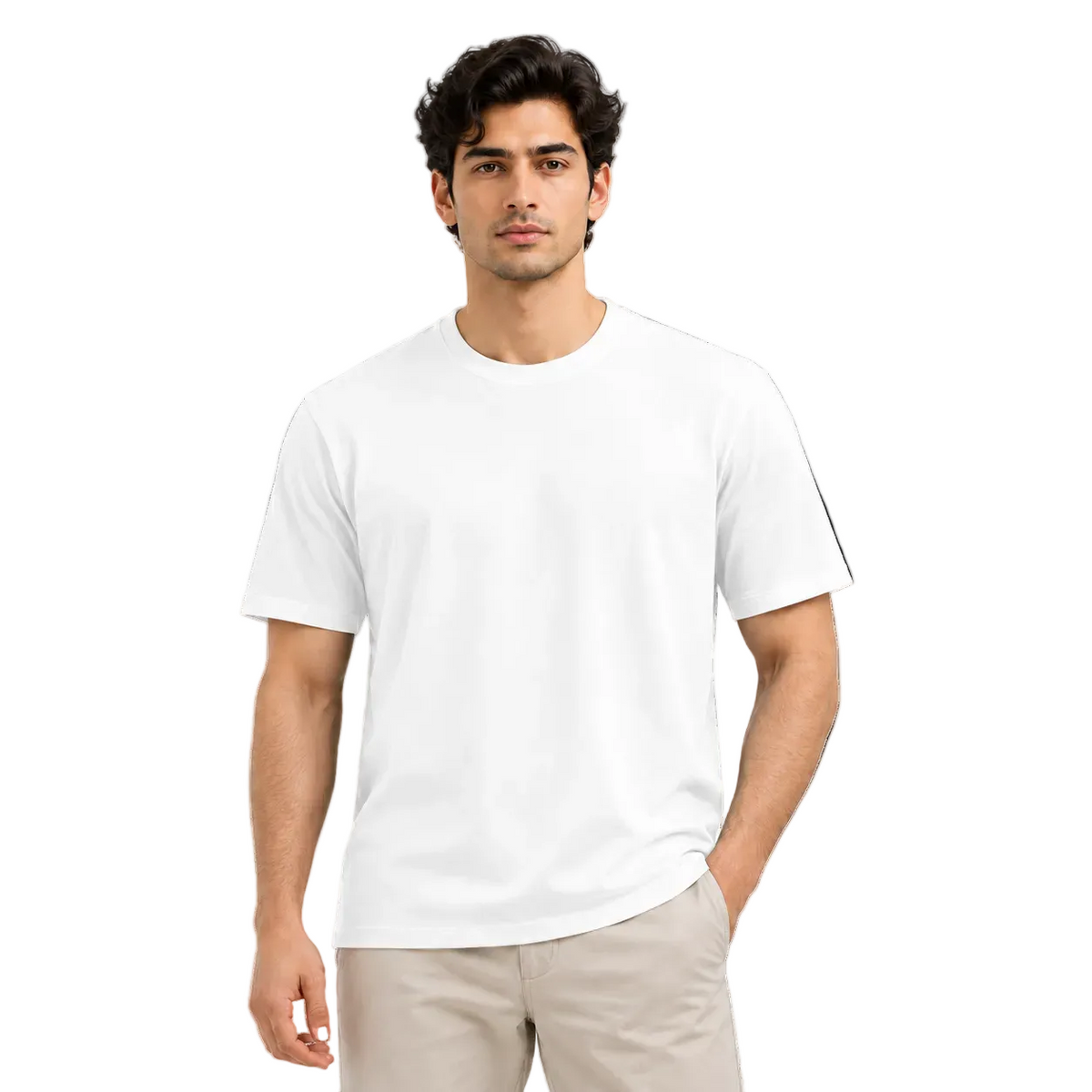 Men’s Plain Round Neck T-Shirt - 200 GSM Supima cotton Single Jersey