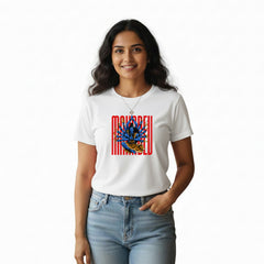 BestyPop Women’s Graphic Print Round Neck T-Shirt - Shivan (170 GSM single jersey)