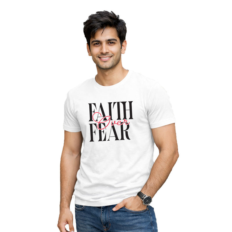 BestyPop Men’s Graphic Print Round Neck T-Shirt-Jesus(170 GSM single jersey)