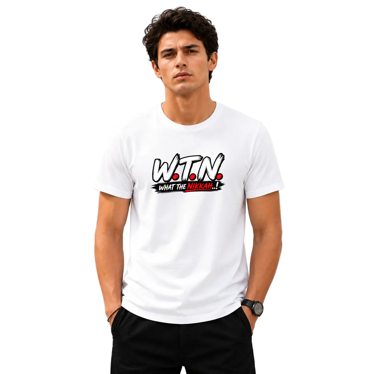Freethinker | Arif Men's WTN Crew Neck T-Shirt - (170 GSM single jersey)