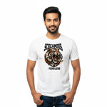 BestyPop Men’s Round Neck Half Sleeve Cotton T-Shirt | 170 GSM Soft & Breathable Fabric | Pre-Shrunk Double Bio Wash | Casual Everyday Wear for Mens | Screamous Fearless