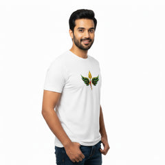 BestyPop Men’s Graphic Print Round Neck T-Shirt- Murugan (170 GSM single jersey)