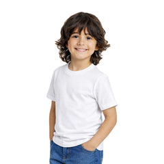 BestyPop Boy’s Plain Round Neck T-Shirt - 190 GSM Single jersey