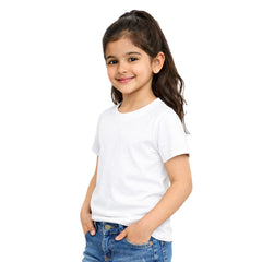 BestyPop Girl’s Plain Round Neck T-Shirt