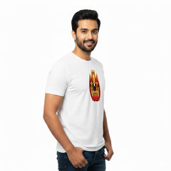 BestyPop Men’s Graphic Print Round Neck T-Shirt-Tirupathi Balaji (170 GSM single jersey)