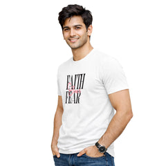 BestyPop Men’s Graphic Print Round Neck T-Shirt-Jesus(170 GSM single jersey)