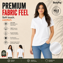 BestyPop Women’s Plain Polo T-Shirt
