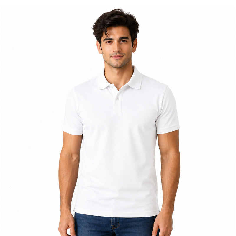 BestyPop Men’s Plain Polo T-Shirt