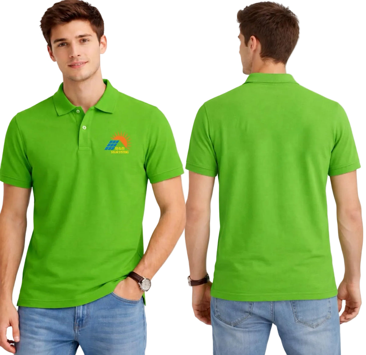 Mars Polo Half Sleeve T-shirt - B&B Solar System (200 GSM premium Mars Pique fabric)