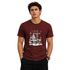 Faith Hope Love Snowmen – Maroon
