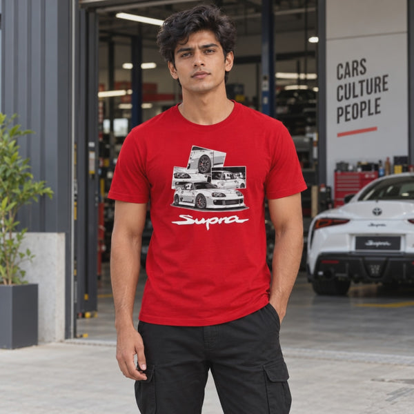 Bestypop Men's Crew Neck t-shirt - Supra (170 GSM single jersey) - 3-second front print video