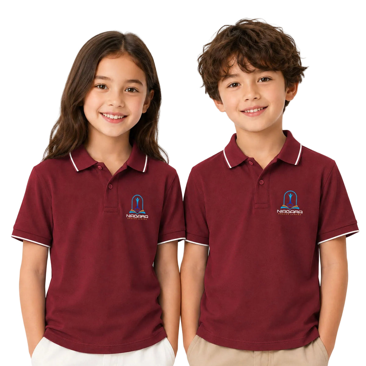 I Belong to Jesus Print Kid's Unisex Polo T-shirt - (250 GSM) Compact Cotton